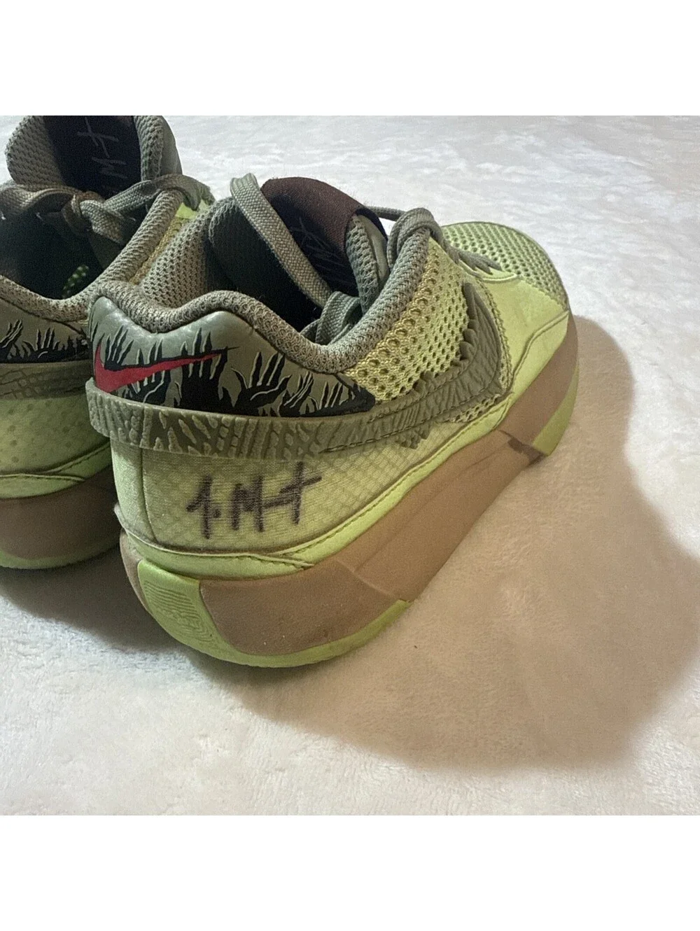 Nike Ja 1 NRG Halloween Zombie Green Low Top 3.5Y Basketball Shoes FV6097-300
